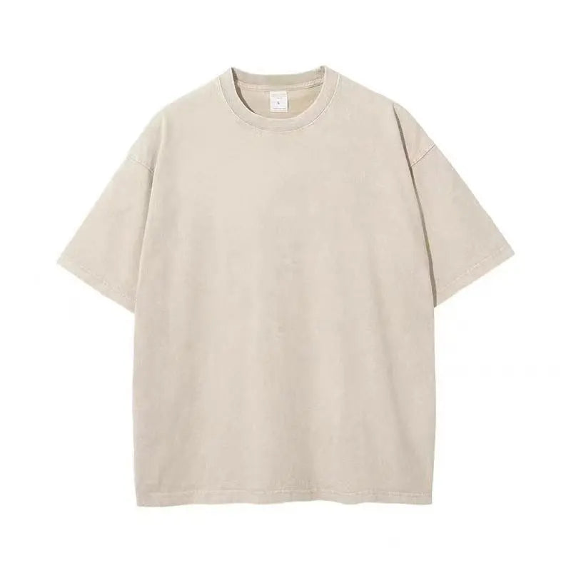 Beige t-shirt on a white background