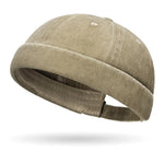 Beige baseball cap on a white background
