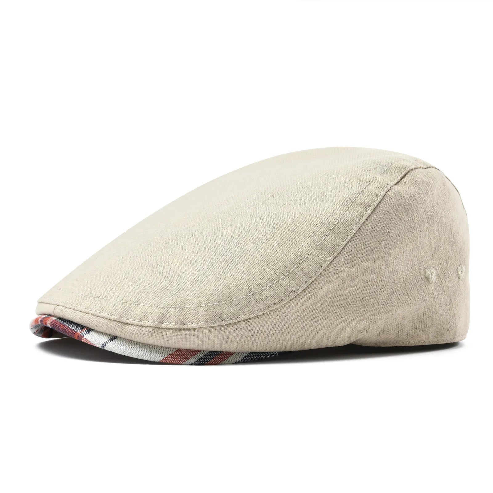 Linen Flat Scally Cap