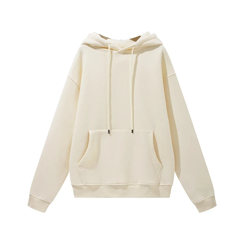 Thick Fleece Hoodie – Oversized Winter Streetwear Pullover