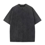 Black t-shirt on a white background