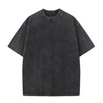 Black t-shirt on a white background