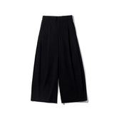 Black Baggy wide-leg cargo pants, full styled look