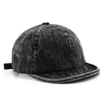 Black Baseball Cap Short brim corduroy baseball cap, multiple colorways