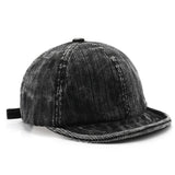 Black Baseball Cap Short brim corduroy baseball cap, multiple colorways