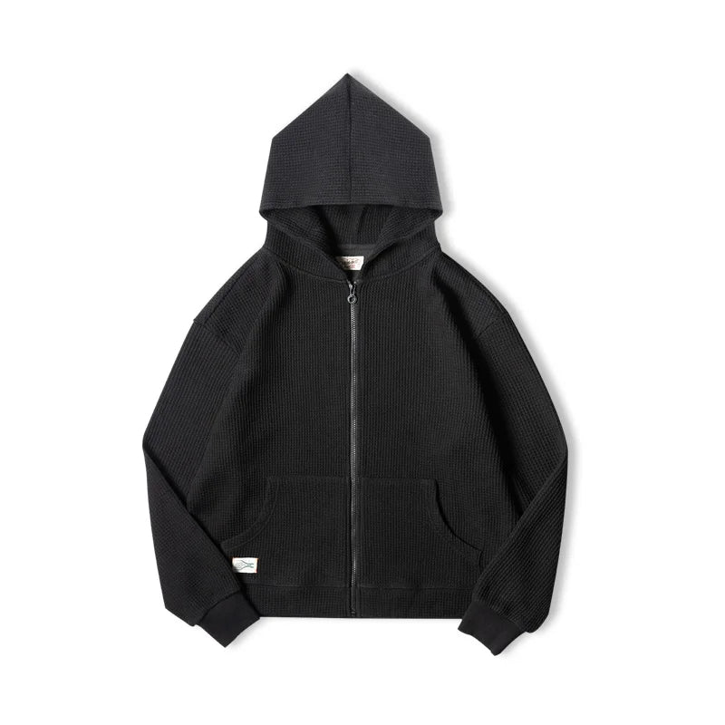 Comfy Waffle Knit Hoodie