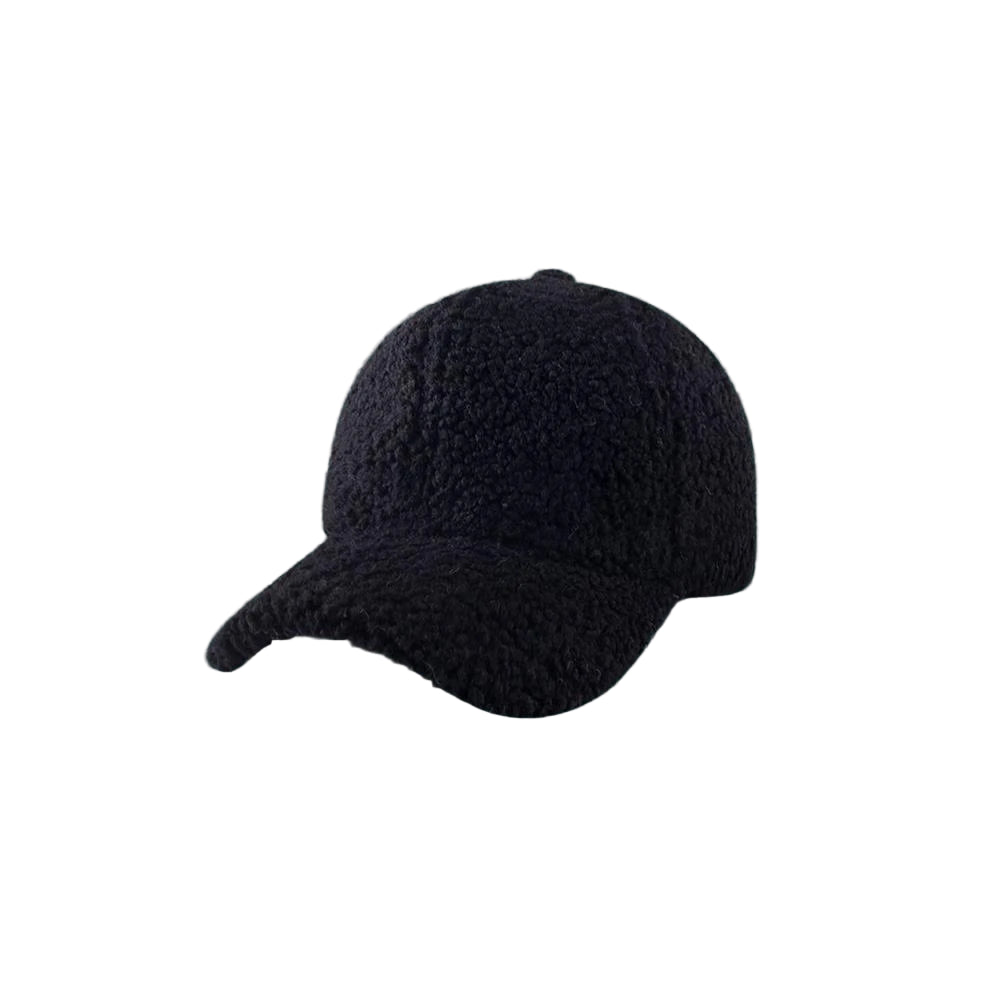 Fluffy Baseball Cap – Cozy Winter Streetwear Hat