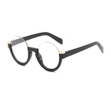 Half Frame Round Sunglasses
