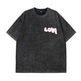 Black-Jj0705 Black leopard panel oversized tee — styled outfit shot 4
