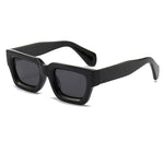 Black Oversized thick frame square sunglasses — lifestyle shot 05