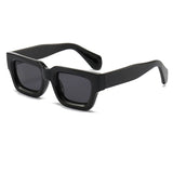 Black Oversized thick frame square sunglasses — lifestyle shot 05