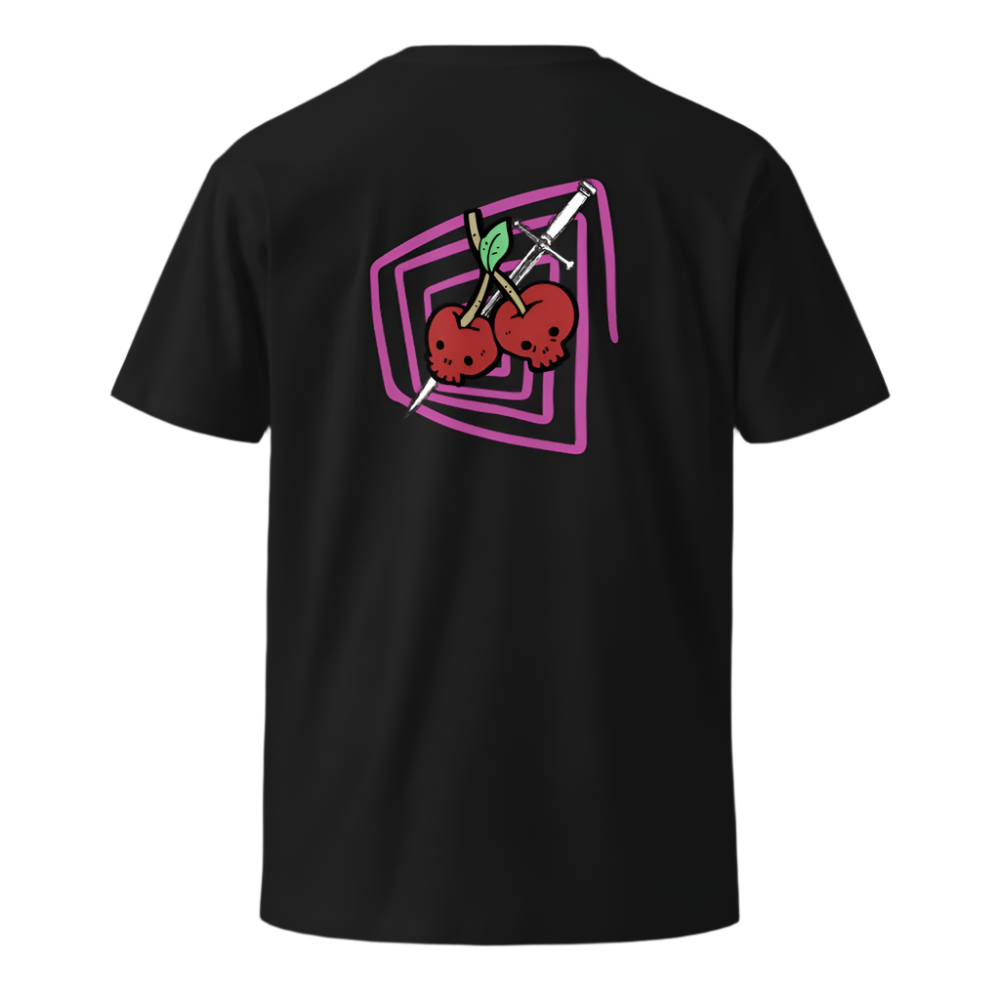 Skull Cherry Sword Graphic Tee