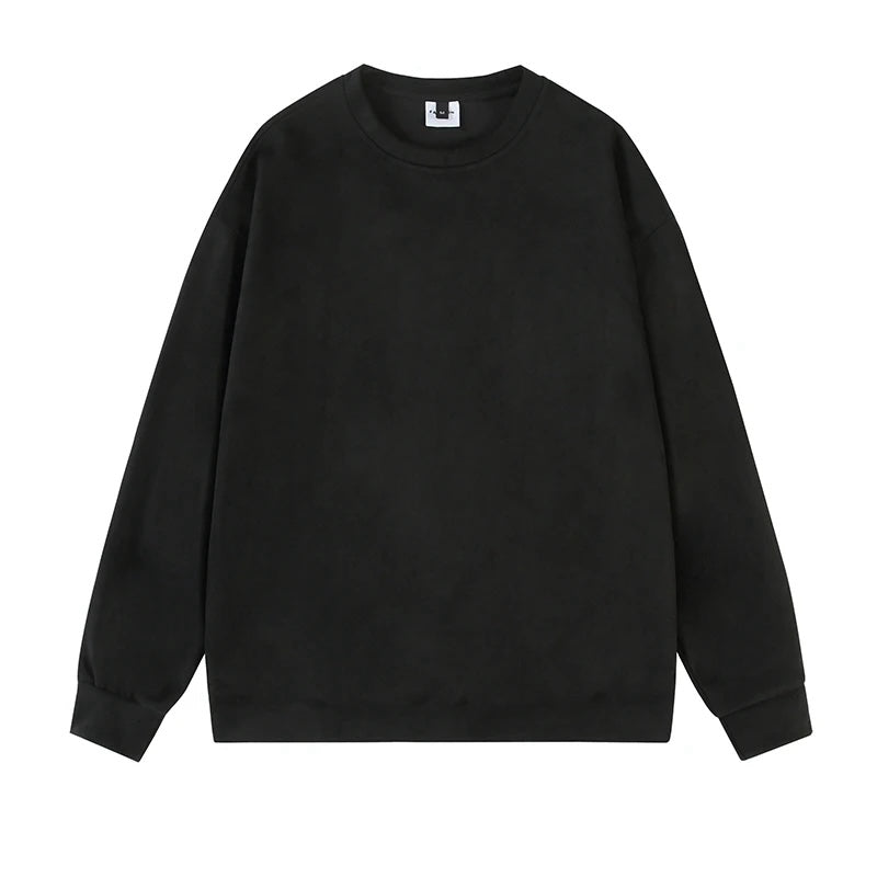 Streetwear Suede Sweatshirt