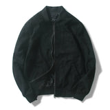 Classic Suede Bomber Jacket
