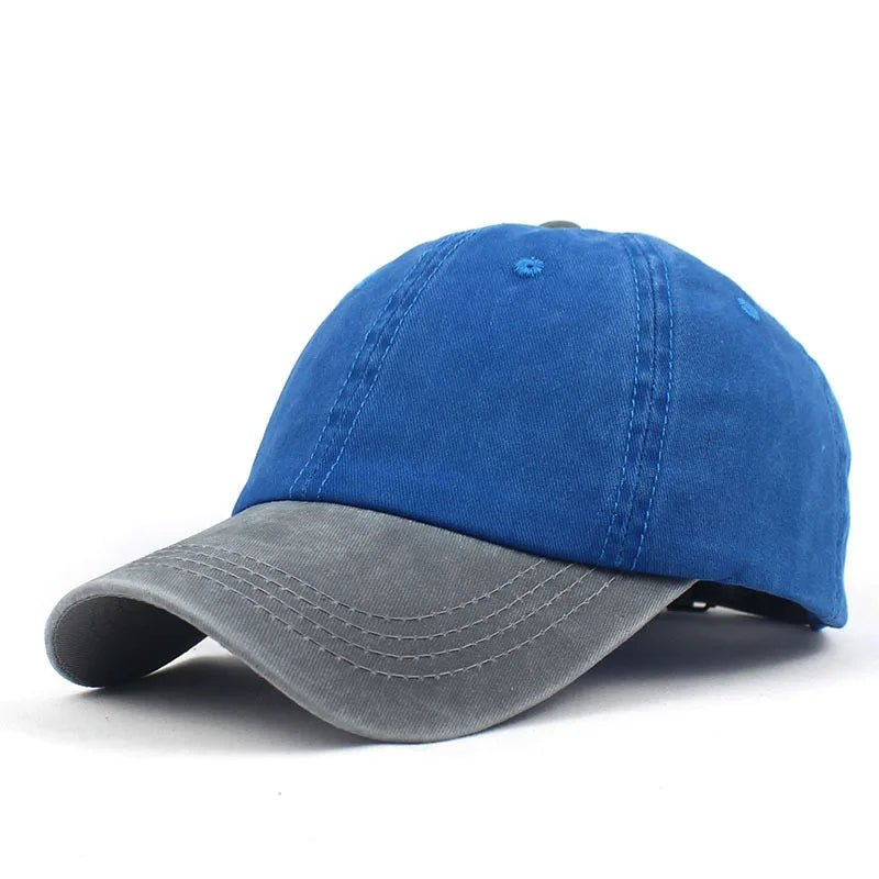 Vibrant Color Block Dad Hat