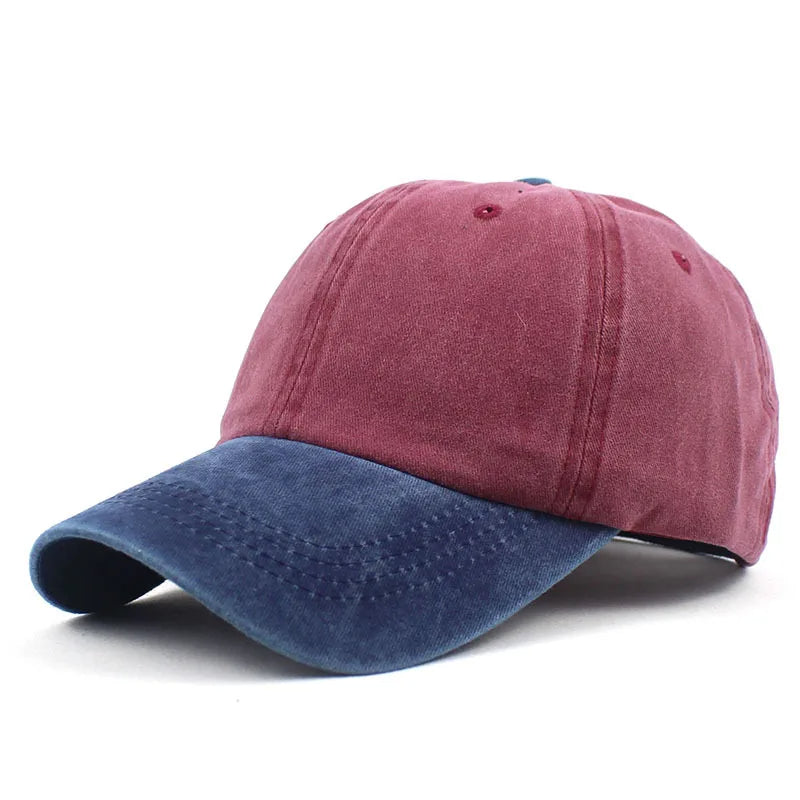 Vibrant Color Block Dad Hat