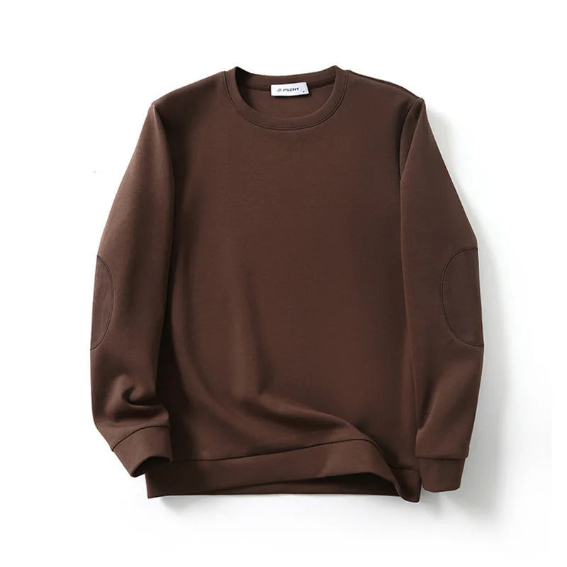 Minimalist Crewneck with Elbow Patches