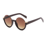 Half Frame Round Sunglasses