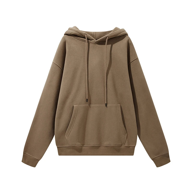 Thick Fleece Hoodie – Oversized Winter Streetwear Pullover