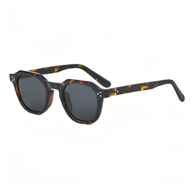 C94 Leopard-Acetate Square polarized sunglasses — colorway variant view 8