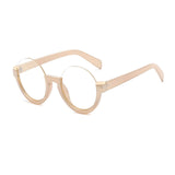 Half Frame Round Sunglasses