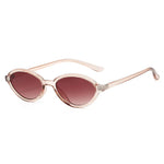 Champagne Tea Small oval gradient sunglasses — fifth colorway, compact retro frame detail
