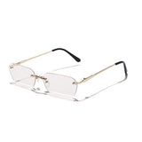 Rimless Rectangle Sunglasses