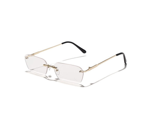 Rimless Rectangle Sunglasses