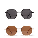 Unisex Retro Polygon Sunglasses