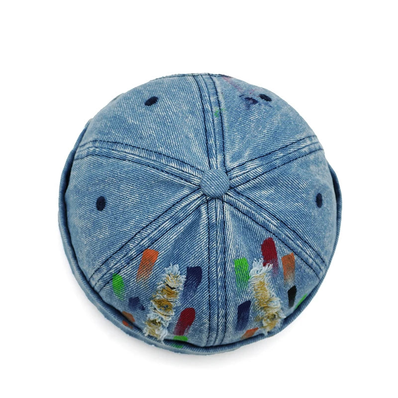 Denim docker cap in third colorway option
