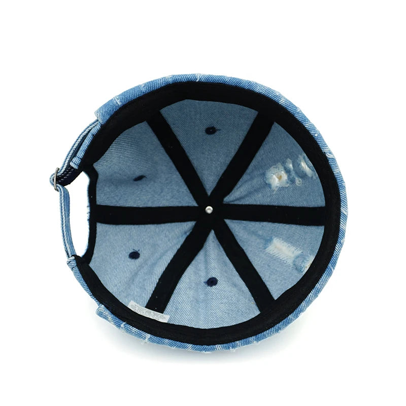 Colorful denim docker cap fourth colorway