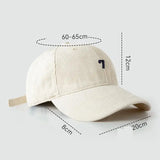 Corduroy baseball dad hat — side view