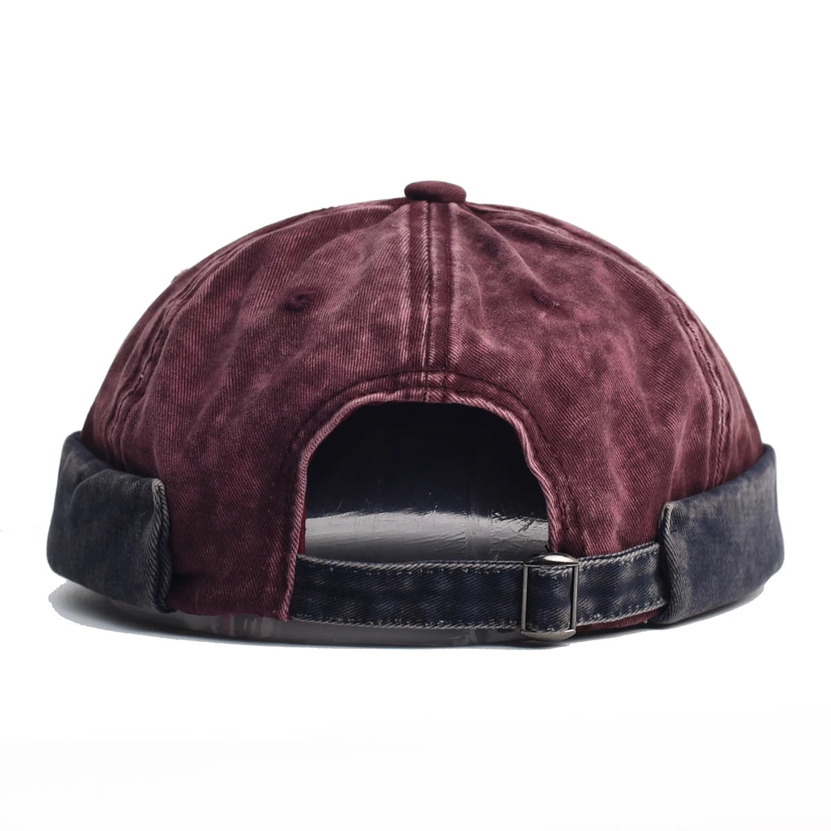 Cotton skullcap brimless hat — angled view