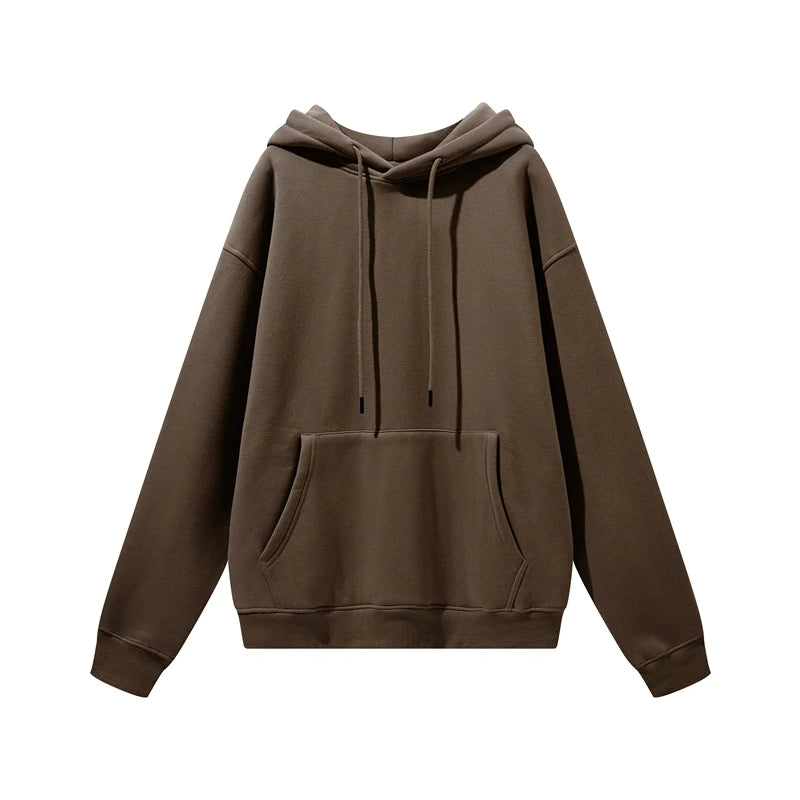 Thick Fleece Hoodie – Oversized Winter Streetwear Pullover