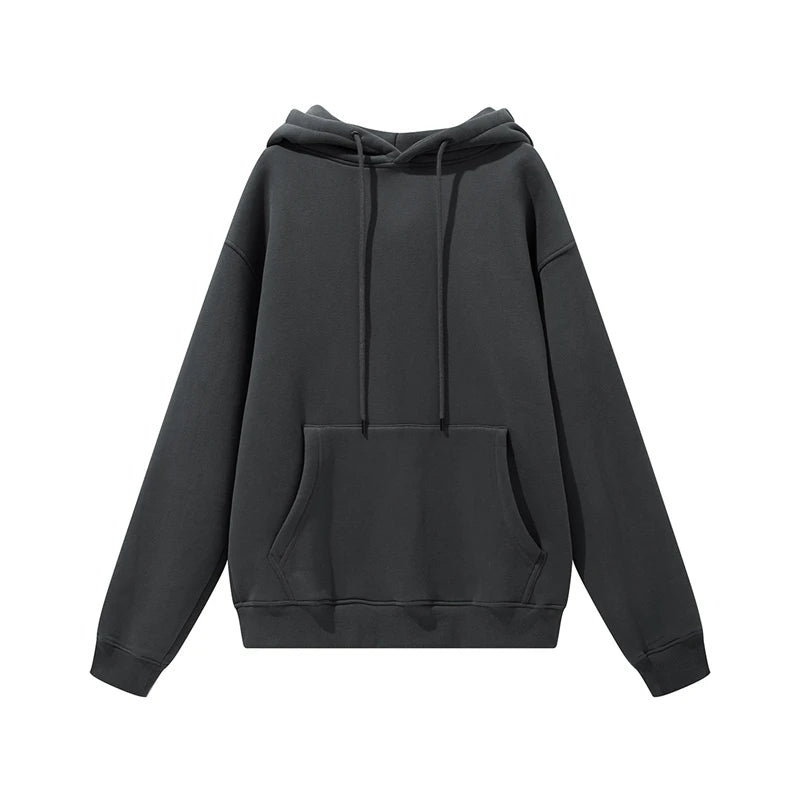 Thick Fleece Hoodie – Oversized Winter Streetwear Pullover