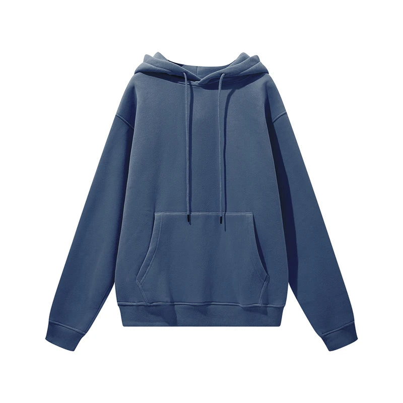 Thick Fleece Hoodie – Oversized Winter Streetwear Pullover