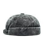 Distressed star brimless hat, graphic detail
