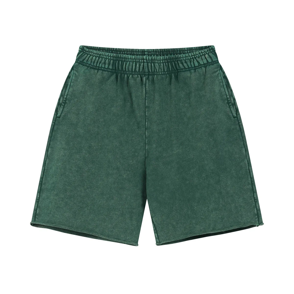 Forest Green Acid wash sweat shorts size chart