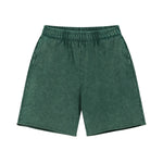 Forest Green Acid wash sweat shorts size chart