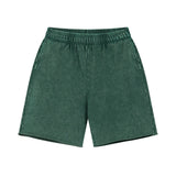 Forest Green Acid wash sweat shorts size chart