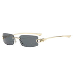 Golden Grey Frameless rimless sunglasses, product detail