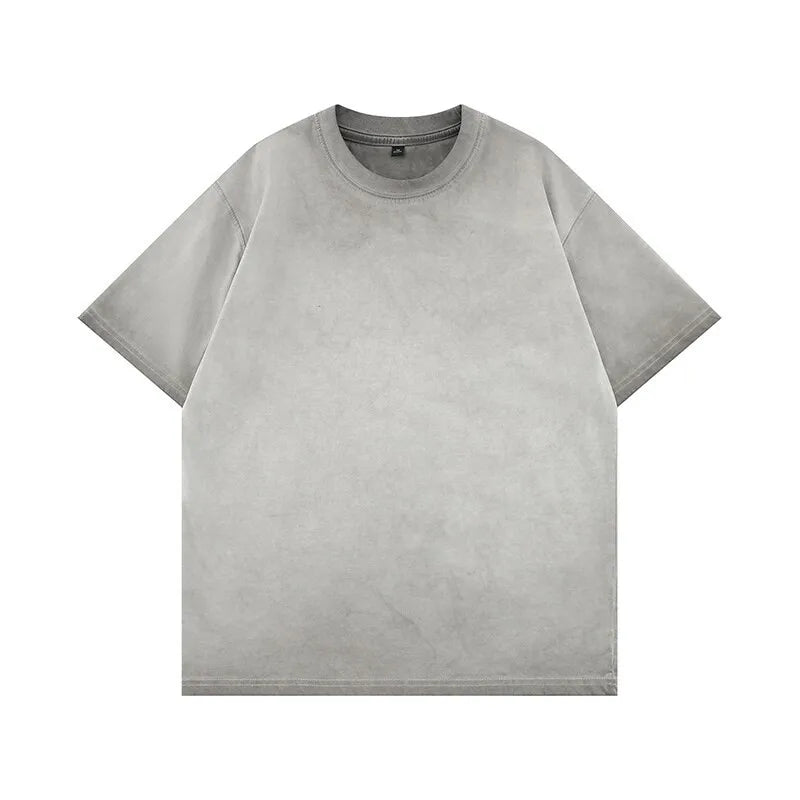 Gradient washed crew neck tee — alternate colorway, loose silhouette