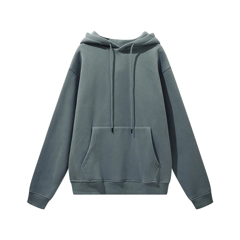 Thick Fleece Hoodie – Oversized Winter Streetwear Pullover