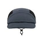 Gray cap with black mesh on a white background