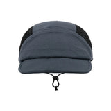Gray cap with black mesh on a white background