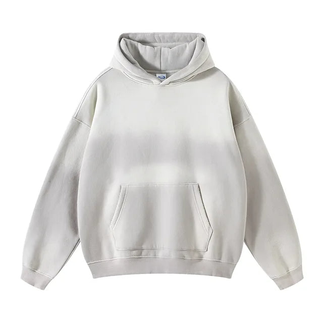 Gradient Dip-Dye Streetwear Hoodie