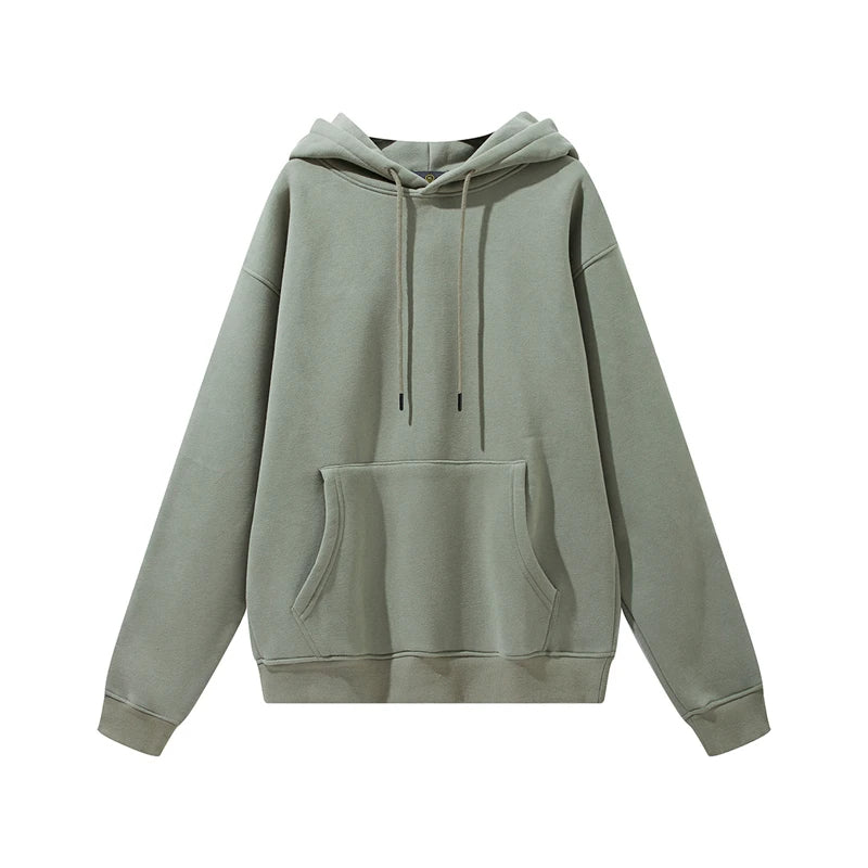 Thick Fleece Hoodie – Oversized Winter Streetwear Pullover