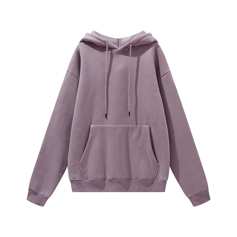 Thick Fleece Hoodie – Oversized Winter Streetwear Pullover