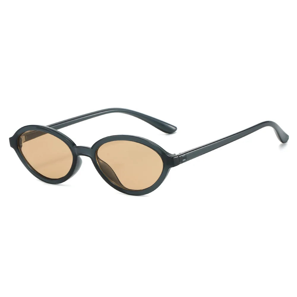 Gray Tea Small oval gradient sunglasses — fourth colorway variant laid flat