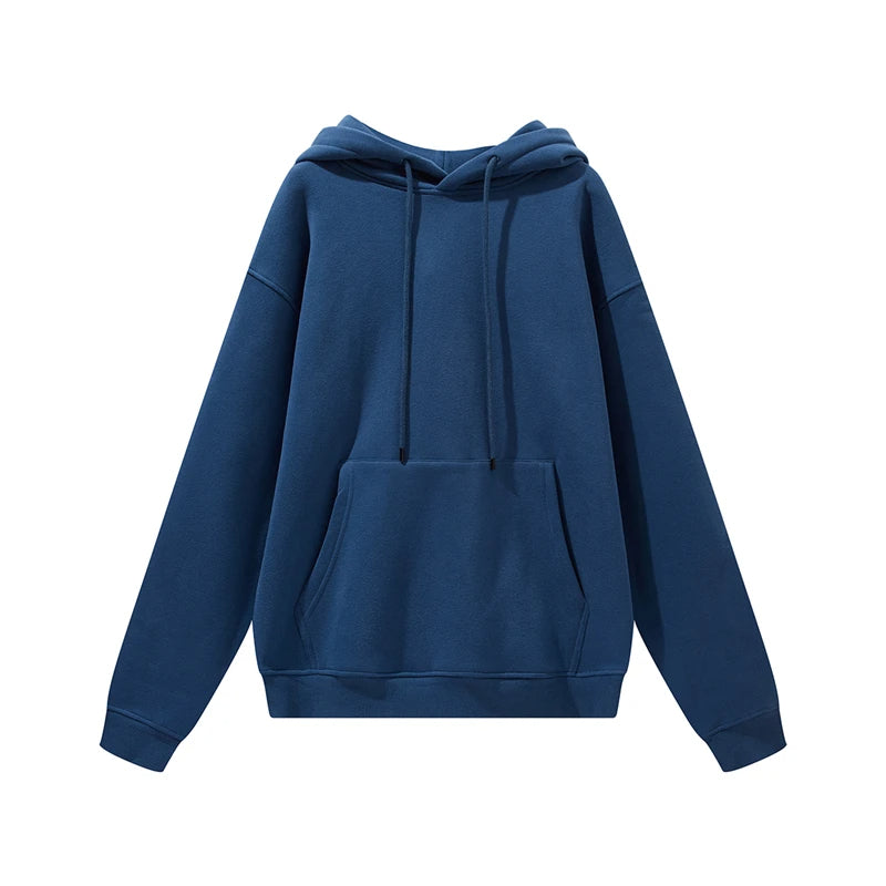 Thick Fleece Hoodie – Oversized Winter Streetwear Pullover